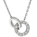 カルティエ Cartier ラブ サークル ダイヤ パヴェ B7216300 ホワイトゴールド K18WG ダイヤモンド ネックレス 18金 750WG