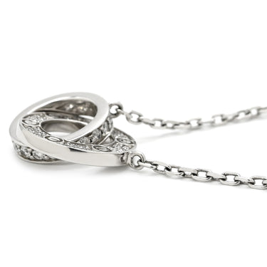 カルティエ Cartier ラブ サークル ダイヤ パヴェ B7216300 ホワイトゴールド K18WG ダイヤモンド ネックレス 18金 750WG
