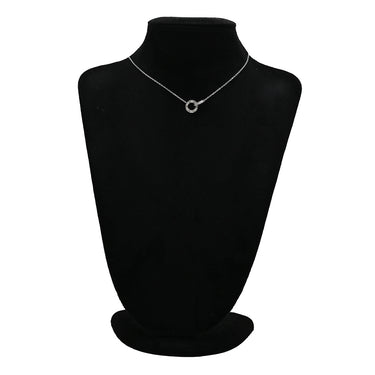 カルティエ Cartier ラブ サークル ダイヤ パヴェ B7216300 ホワイトゴールド K18WG ダイヤモンド ネックレス 18金 750WG