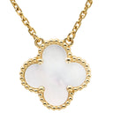 ヴァンクリーフアーペル Van Cleef & Arpels ヴィンテージ アルハンブラ ペンダント VCARA45900 パールホワイト×イエローゴールド K18YG マザーオブパール ネックレス 白 750 18K YG シェル