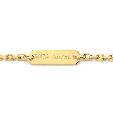 ヴァンクリーフアーペル Van Cleef & Arpels ヴィンテージ アルハンブラ ペンダント VCARA45900 パールホワイト×イエローゴールド K18YG マザーオブパール ネックレス 白 750 18K YG シェル