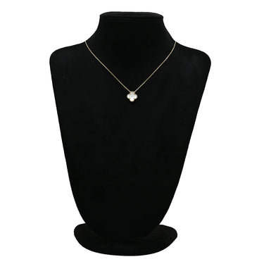 ヴァンクリーフアーペル Van Cleef & Arpels ヴィンテージ アルハンブラ ペンダント VCARA45900 パールホワイト×イエローゴールド K18YG マザーオブパール ネックレス 白 750 18K YG シェル