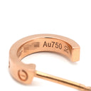 カルティエ Cartier ラブ LOVE フープピアス SM B8029000 ピンクゴールド K18PG ピアス ミニラブ 750 18K PG