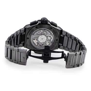腕時計 ウブロ HUBLOT ビッグバン インテグレーテッド オールブラック レインボー 451.CX.1140.CX.4099 自動巻き メンズ デイト