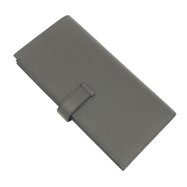 エルメス HERMES ベアンスフレ ヴェールグリス ヴォーエプソン 長財布 ゴールド金具 新品 未使用 グレー 2025年製
