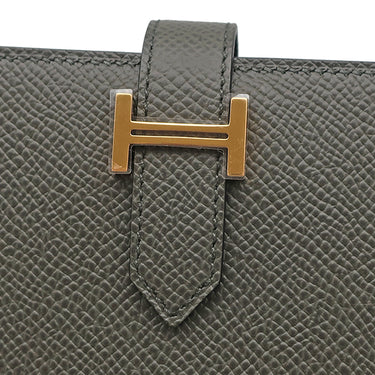 エルメス HERMES ベアンスフレ ヴェールグリス ヴォーエプソン 長財布 ゴールド金具 新品 未使用 グレー 2025年製