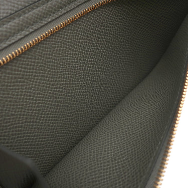 エルメス HERMES ベアンスフレ ヴェールグリス ヴォーエプソン 長財布 ゴールド金具 新品 未使用 グレー 2025年製
