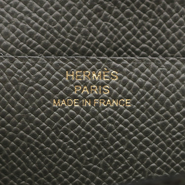 エルメス HERMES ベアンスフレ ヴェールグリス ヴォーエプソン 長財布 ゴールド金具 新品 未使用 グレー 2025年製