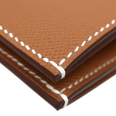 エルメス HERMES ベアンコンパクト ゴールド レザー ヴォーマダム 二つ折り財布 ゴールド金具 新品 未使用 コンパクトウォレット 2025年製