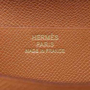 エルメス HERMES ベアンコンパクト ゴールド レザー ヴォーマダム 二つ折り財布 ゴールド金具 新品 未使用 コンパクトウォレット 2025年製