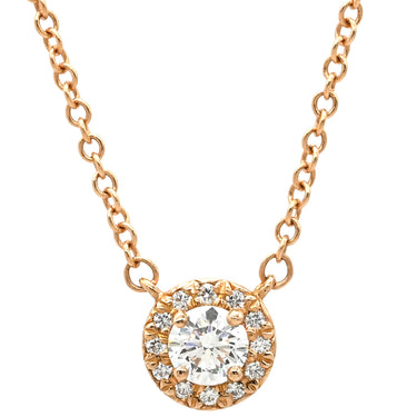 ティファニー Tiffany & Co ソレスト ダイヤ ローズゴールド K18PG ダイヤモンド ネックレス ピンクゴールド 18K AU750 PG ブリリアントカット