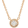 ティファニー Tiffany & Co ソレスト ダイヤ ローズゴールド K18PG ダイヤモンド ネックレス ピンクゴールド 18K AU750 PG ブリリアントカット