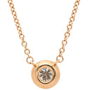 ティファニー Tiffany & Co ソレスト ダイヤ ローズゴールド K18PG ダイヤモンド ネックレス ピンクゴールド 18K AU750 PG ブリリアントカット