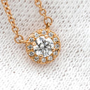 ティファニー Tiffany & Co ソレスト ダイヤ ローズゴールド K18PG ダイヤモンド ネックレス ピンクゴールド 18K AU750 PG ブリリアントカット
