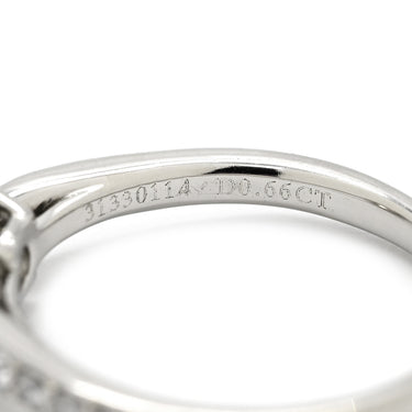 ティファニー Tiffany & Co ハーモニー ダイヤリング プラチナシルバー Pt950 ダイヤモンド リング 指輪 ハーフエタニティ T＆Co. プラチナ 0.66ct 6.5号