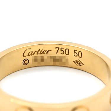 カルティエ Cartier ミニラブリング B4085000 イエローゴールド K18YG #50(JP10) リング 指輪 スモールモデル LOVE Ring 750YG 10号