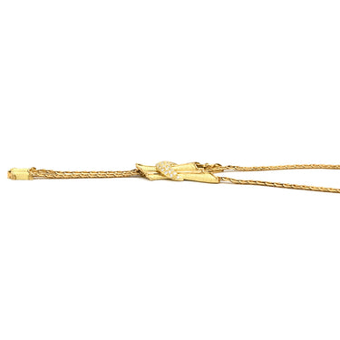 ジュネ Jeunet ダイヤモンド ロングネックレス イエローゴールド K18YG ダイヤモンド ネックレス 18K YG