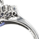 ノンブランド NON BRAND ブルーサファイア 10.27ct ダイヤ ブルー×プラチナシルバー Pt900 サファイア ダイヤモンド リング 指輪 大粒 青 PT900 非加熱 クッションシェイプ ブリリアントカット スリランカ産 10号