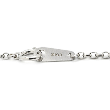 ミキモト MIKIMOTO パール ダイヤモンド パールホワイト×ピンク×ホワイトゴールド K18WG パール ダイヤモンド ネックレス MIKIMOTO 真珠 Au750 WG Y字デザイン ステーション