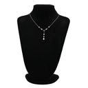 ミキモト MIKIMOTO パール ダイヤモンド パールホワイト×ピンク×ホワイトゴールド K18WG パール ダイヤモンド ネックレス MIKIMOTO 真珠 Au750 WG Y字デザイン ステーション