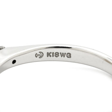 タサキ TASAKI パール 8.5mm ダイヤモンド パールホワイト×ホワイトゴールド K18WG パール ダイヤモンド リング 指輪 TASAKI 真珠 Au750 18K 18金 あこや アコヤ 11号