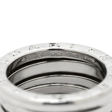 ブルガリ BVLGARI ビーゼロワン B-zero1 3バンド ホワイトゴールド K18WG #49(JP9) リング 指輪 18K WG 750 18金 8.5号