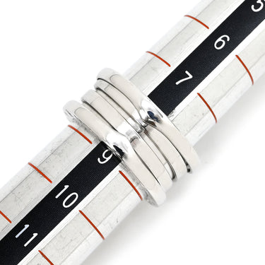 ブルガリ BVLGARI ビーゼロワン B-zero1 3バンド ホワイトゴールド K18WG #49(JP9) リング 指輪 18K WG 750 18金 8.5号