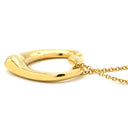 ティファニー Tiffany & Co オープンハート イエローゴールド K18YG ネックレス T＆Co. 18K 18金 750 YG エルサペレッティ
