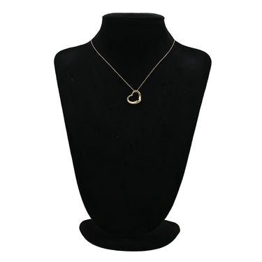 ティファニー Tiffany & Co オープンハート イエローゴールド K18YG ネックレス T＆Co. 18K 18金 750 YG エルサペレッティ