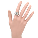 ブルガリ BVLGARI ビーゼロワン B-zero1 4バンドリング 346594 ホワイトゴールド K18WG #51(JP11) リング 指輪 Au750 18K 18金 10号