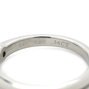 ティファニー Tiffany & Co ソリティア ダイヤリング プラチナシルバー Pt950 ダイヤモンド リング 指輪 T＆Co. 一粒 1P 立爪 0.36ct プラチナ950 6.5号