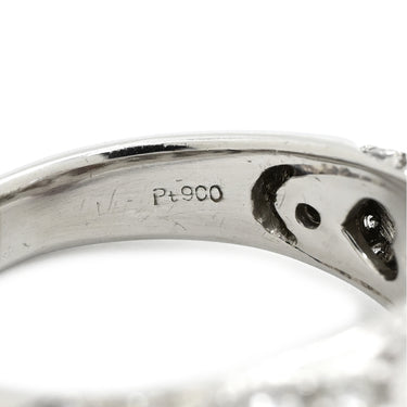 ノンブランド NON BRAND 淡水パール 15.3mm ダイヤ ピンクXプラチナシルバー Pt900 パール ダイヤモンド リング 指輪 大粒 真珠 1粒 ラウンドシェイプ プラチナ900 15号