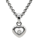 ショパール CHOPARD ハッピーダイヤ ハート ペンダント 79/4854 ホワイトゴールド K18WG ダイヤモンド ネックレス 1P ムービングダイヤ 750ＷG 18K