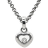 ショパール CHOPARD ハッピーダイヤ ハート ペンダント 79/4854 ホワイトゴールド K18WG ダイヤモンド ネックレス 1P ムービングダイヤ 750ＷG 18K