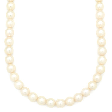 タサキ TASAKI パール 6.8-7.2mm パールホワイト×シルバー シルバー パール ネックレス TASAKI silver 真珠 ラウンドシェイプ