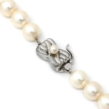 タサキ TASAKI パール 6.8-7.2mm 7004 パールホワイト×シルバー シルバー パール ネックレス TASAKI silver 真珠 ラウンドシェイプ