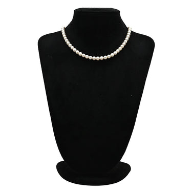タサキ TASAKI パール 6.8-7.2mm 7004 パールホワイト×シルバー シルバー パール ネックレス TASAKI silver 真珠 ラウンドシェイプ