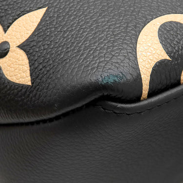 ルイヴィトン LOUIS VUITTON プティ パレ PM M58913 ノワール×ベージュ モノグラムアンプラント 2WAYバッグ ゴールド金具 ショルダー 黒