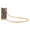 ルイヴィトン LOUIS VUITTON フォールド ミー ポーチ M80874 モノグラム モノグラムキャンバス ショルダーバッグ ゴールド金具 茶 ポシェット