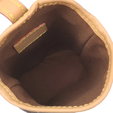 ルイヴィトン LOUIS VUITTON フォールド ミー ポーチ M80874 モノグラム モノグラムキャンバス ショルダーバッグ ゴールド金具 茶 ポシェット