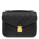ルイヴィトン LOUIS VUITTON ポシェット メティス MM M41487 ノワール モノグラムアンプラント 2WAYバッグ ゴールド金具 黒 ショルダーバッグ