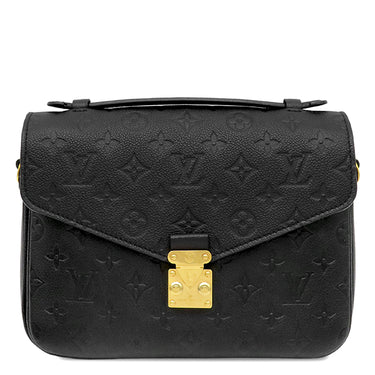 ルイヴィトン LOUIS VUITTON ポシェット メティス MM M41487 ノワール モノグラムアンプラント 2WAYバッグ ゴールド金具 黒 ショルダーバッグ