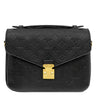 ルイヴィトン LOUIS VUITTON ポシェット メティス MM M41487 ノワール モノグラムアンプラント 2WAYバッグ ゴールド金具 黒 ショルダーバッグ