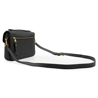 ルイヴィトン LOUIS VUITTON ポシェット メティス MM M41487 ノワール モノグラムアンプラント 2WAYバッグ ゴールド金具 黒 ショルダーバッグ