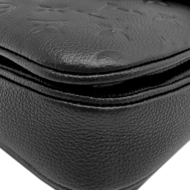 ルイヴィトン LOUIS VUITTON ポシェット メティス MM M41487 ノワール モノグラムアンプラント 2WAYバッグ ゴールド金具 黒 ショルダーバッグ