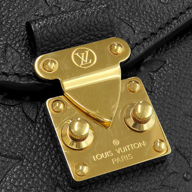 ルイヴィトン LOUIS VUITTON ポシェット メティス MM M41487 ノワール モノグラムアンプラント 2WAYバッグ ゴールド金具 黒 ショルダーバッグ