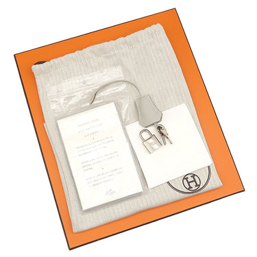 エルメス HERMES バーキン 25 パールグレー トゴ ハンドバッグ シルバー金具