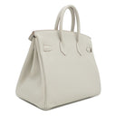 エルメス HERMES バーキン 25 パールグレー トゴ ハンドバッグ シルバー金具