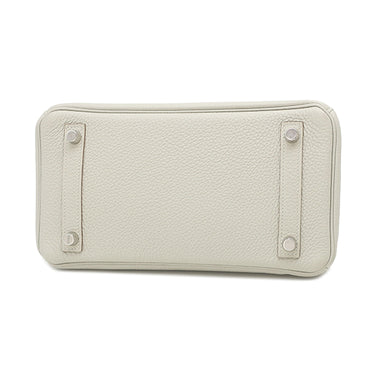 エルメス HERMES バーキン 25 パールグレー トゴ ハンドバッグ シルバー金具