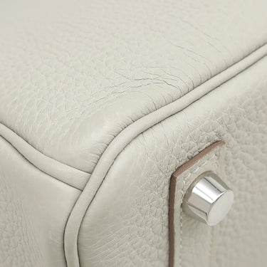 エルメス HERMES バーキン 25 パールグレー トゴ ハンドバッグ シルバー金具